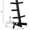 imageCAP Barbell Olympic Plate Tree Storage Rack Multiple ColorsWhite