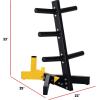 imageCAP Barbell Olympic Plate Tree Storage Rack Multiple ColorsYellow