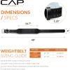 imageCAP Barbell Premium Leather Weightlifting Belt  HeavyDuty Support for Squats Deadlifts and Core StabilityML