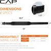 imageCAP Barbell Premium Leather Weightlifting Belt  HeavyDuty Support for Squats Deadlifts and Core StabilityXLXXL