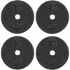 imageCAP Barbell Standard 1Inch Cast Iron Weight Plates  Singles ampamp Sets  12550 lbs  Multiple OptionsBlack