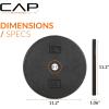 imageCAP Barbell Standard 1Inch Cast Iron Weight Plates  Singles ampamp Sets  12550 lbs  Multiple OptionsBlack