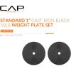 imageCAP Barbell Standard 1Inch Cast Iron Weight Plates  Singles ampamp Sets  12550 lbs  Multiple OptionsBlack