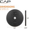 imageCAP Barbell Standard 1Inch Cast Iron Weight Plates  Singles ampamp Sets  12550 lbs  Multiple OptionsBlack