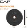 imageCAP Barbell Standard 1Inch Cast Iron Weight Plates  Singles ampamp Sets  12550 lbs  Multiple OptionsBlack