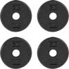 imageCAP Barbell Standard 1Inch Cast Iron Weight Plates  Singles ampamp Sets  12550 lbs  Multiple OptionsBlack