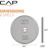 imageCAP Barbell Standard 1Inch Cast Iron Weight Plates  Singles ampamp Sets  12550 lbs  Multiple OptionsGray