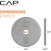 imageCAP Barbell Standard 1Inch Cast Iron Weight Plates  Singles ampamp Sets  12550 lbs  Multiple OptionsGray