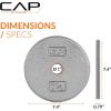 imageCAP Barbell Standard 1Inch Cast Iron Weight Plates  Singles ampamp Sets  12550 lbs  Multiple OptionsGray