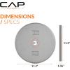 imageCAP Barbell Standard 1Inch Cast Iron Weight Plates  Singles ampamp Sets  12550 lbs  Multiple OptionsGray