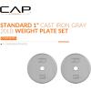 imageCAP Barbell Standard 1Inch Cast Iron Weight Plates  Singles ampamp Sets  12550 lbs  Multiple OptionsGray