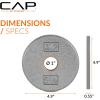 imageCAP Barbell Standard 1Inch Cast Iron Weight Plates  Singles ampamp Sets  12550 lbs  Multiple OptionsGray