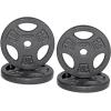 imageCAP Barbell Standard 1Inch Grip Weight PlatesBlack