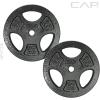 imageCAP Barbell Standard 1Inch Grip Weight PlatesBlack