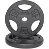 imageCAP Barbell Standard 1Inch Grip Weight PlatesBlack