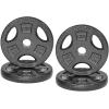 imageCAP Barbell Standard 1Inch Grip Weight PlatesBlack