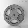 imageCAP Barbell Standard 1Inch Grip Weight PlatesGray