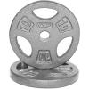 imageCAP Barbell Standard 1Inch Grip Weight PlatesGray