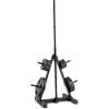 imageCAP Barbell Vertical Standard Weight Plate Tree Rack with Barbell Storage