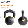 imageCap Barbell Cast Iron Competition Kettlebell WeightYellow