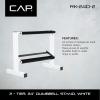 imageCap Barbell Two Tier Dumbbell RackWhite  24 Inch