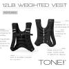 imageTone Fitness Weighted Vest  8lb or 12lb  Multiple Options12 lb  Black