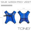 imageTone Fitness Weighted Vest  8lb or 12lb  Multiple Options12 lb  Blue