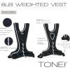 imageTone Fitness Weighted Vest  8lb or 12lb  Multiple Options8 lb  Black