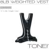 imageTone Fitness Weighted Vest  8lb or 12lb  Multiple Options8 lb  Black