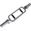 imageCAP Barbell 34quot Olympic Triceps Bar with Rubber Grips Chrome New Version OBIS34SMBR