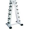 imageCAP Barbell AFrame Dumbbell RackWhite