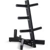 imageCAP Barbell Olympic Plate Tree Storage Rack Multiple ColorsBlack