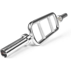 imageCAP Barbell 2quot Solid Olympic Triceps Bar No Collars Chrome
