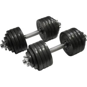 imageCAP Barbell Adjustable Dumbbell Weight Set  Multiple OptionsBlack  105 LB  Pair