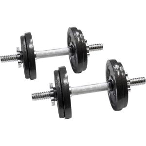 imageCAP Barbell Adjustable Dumbbell Weight Set  Multiple OptionsBlack  40 LB  Pair