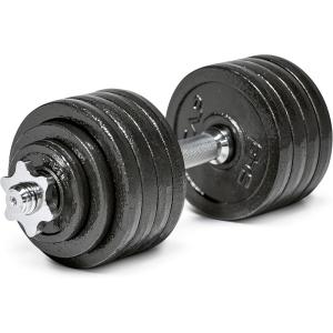 imageCAP Barbell Adjustable Dumbbell Weight Set  Multiple OptionsBlack  525 LB  Single