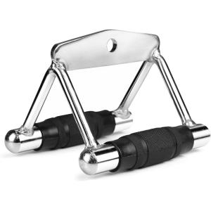imageCAP Barbell Deluxe Double D Handle with Rubber Handgrips