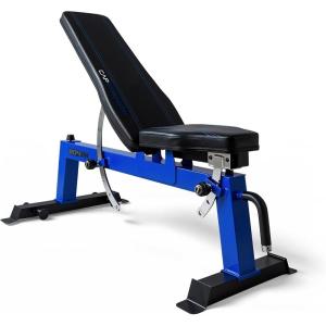 imageCAP Barbell Deluxe Utility Weight Bench Color SeriesBlue  Square Backpad