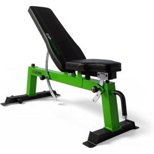 imageCAP Barbell Deluxe Utility Weight Bench Color SeriesGreen  Square Backpad