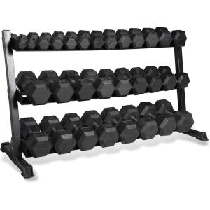 imageCAP Barbell Dumbbell Set with Rack  Multiple Options 280 lb 550 lb ampamp 1200 lb1200 lb Set