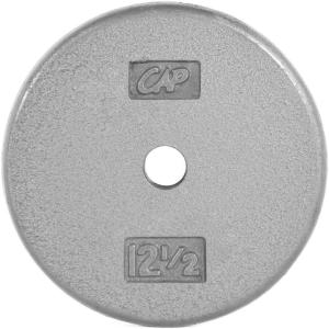 imageCAP Barbell Standard 1Inch Cast Iron Weight Plates  Singles ampamp Sets  12550 lbs  Multiple OptionsGray