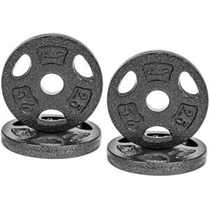 imageCAP Barbell Standard 1Inch Grip Weight PlatesBlack