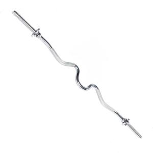imageCAP Barbell Standard 1Inch Threaded Curl Bar with Collars