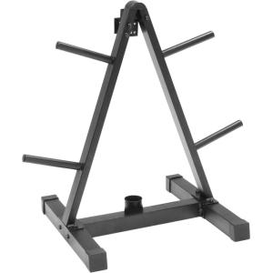 imageCAP Barbell Vertical Standard Weight Plate Tree Rack with Barbell Storage