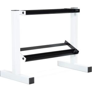 imageCap Barbell Two Tier Dumbbell RackWhite  24 Inch
