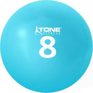 imageTone Fitness Soft Weighted Toning Ball  Multiple OptionsTeal  8LBS