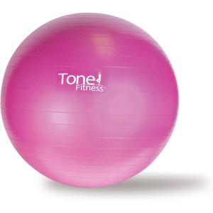 imageTone Fitness Stability BallExercise Ball  Exercise EquipmentPink  55 Centimeters