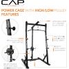imageCAP Barbell Power Cage with HighLow Pulleys Black