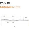 imageCap Barbell 47Inch Standard Solid EZ Curl BarChrome