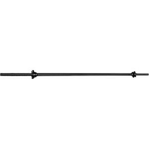 imageCAP Barbell 57quot Standard Solid Threaded Bar with StarLock Collars 1inch